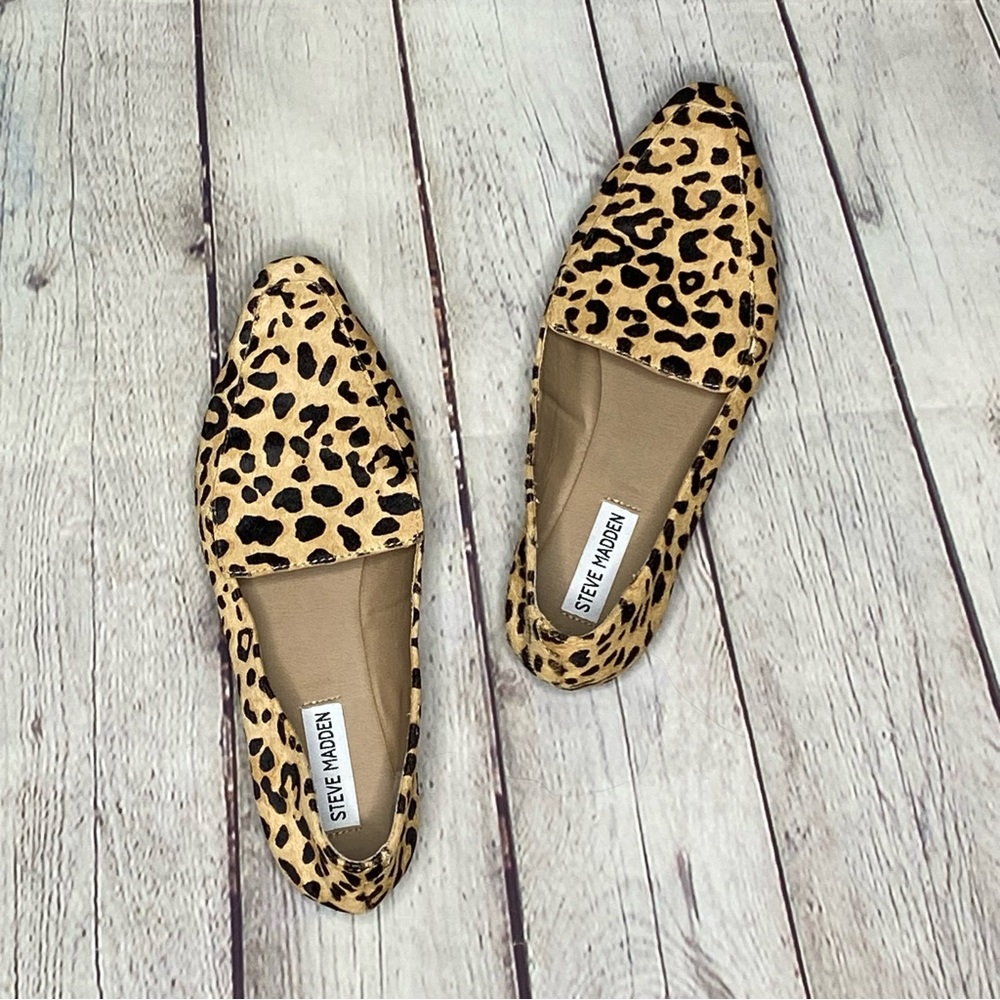 STEVE MADDEN Leopard Print Loafers